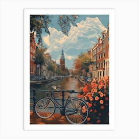 Amsterdam In The Spring Art Print