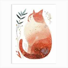 Ragapur Cat Clipart Illustration 7 Art Print