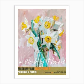 A World Of Flowers, Van Gogh Exhibition Daffodil 2 Art Print