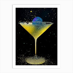 Corpse Reviver #2 Pointillism Cocktail Poster Art Print