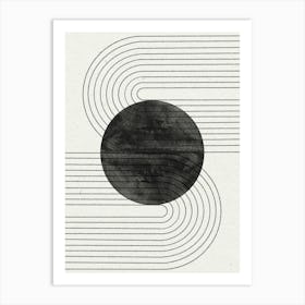 Black Sun And Arch Symbiosis Art Print