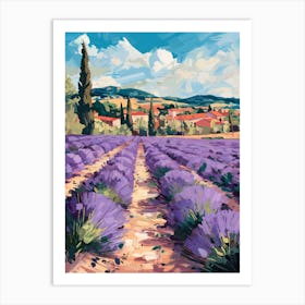 Lavender Field Art Print