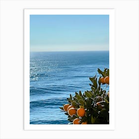 Oranges On The Beach Art Print