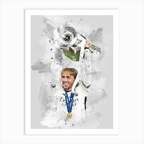 Luka Modric Real Madrid Art Print