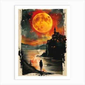 Full Moon In The Sky Art Print