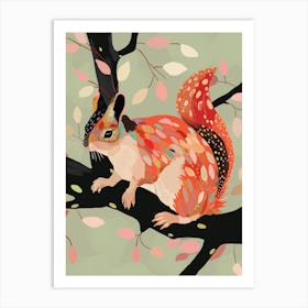 Squirrel In The Trees Art Print