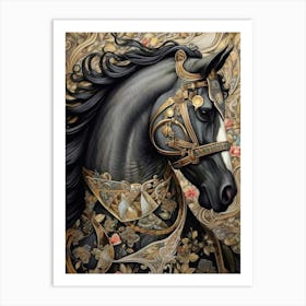 Horse Of Gold | wall art Art Print