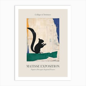 Chipmunk 3 Matisse Inspired Exposition Animals Poster Art Print