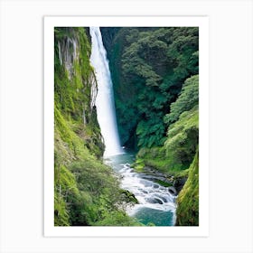 Karawau Gorge Waterfalls, New Zealand Majestic, Beautiful & Classic (1) Art Print