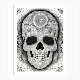 Sugar Skull 1 Art Print