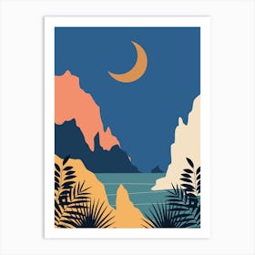 Landscape At Night Art Print