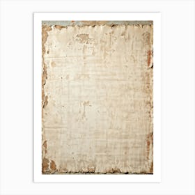 Ancient Weathered Sheet Of Old Canvas Resting On A Vintage Wall Clean And Empty With A Seamless P (2) Art Print