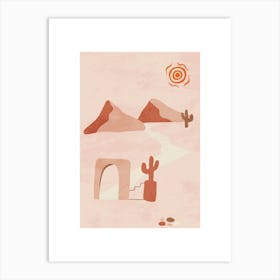 Desert Landscape Art Print