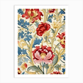 Floral Wallpaper 35 Art Print