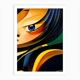 Asian Girl Art Print