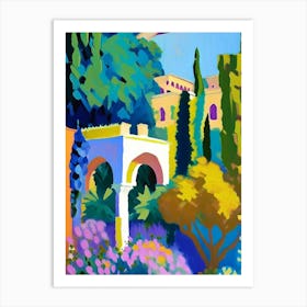 Generalife Gardens, 1, Spain Abstract Still Life Art Print