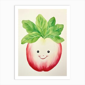 Friendly Kids Radish 2 Art Print