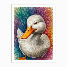 Duck Painting Art Print
