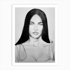 Megan Fox Art Print