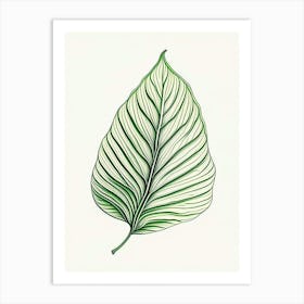 Hosta Leaf Warm Tones 2 Art Print