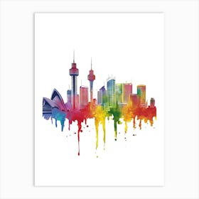 Sydney Skyline 1 Art Print