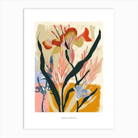 Colourful Flower Illustration Poster Gaillardia 1 Art Print