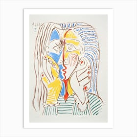 'The Kiss' by Pablo Picasso Art Print