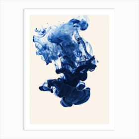 Blue Ink 2 Art Print