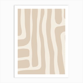 Neutral Abstract Art Art Print