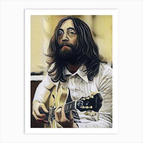 John Lennon Painting Art Print