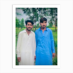 Two Young Men In Pakistan  Art Print