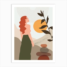 Woman In The Sun Art Print