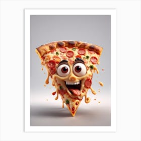 Default Slice Of Animated Pizza That Looks Pretty And With A N 0 Fd8324ef 0bff 4b77 8221 F0e323a4982d 1 Art Print