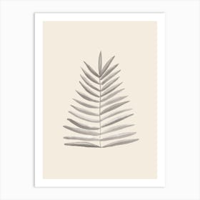 Beige Leaf Art Poster_1981677 Art Print