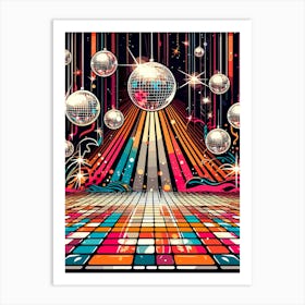 Disco Dance Floor Art Print