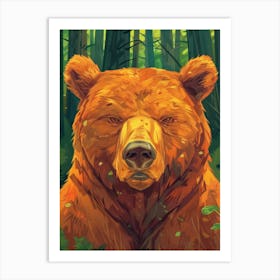 Bear In The Forest 7 Art Print