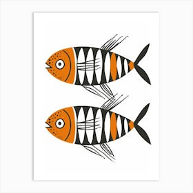 Two Fish 2 Art Print