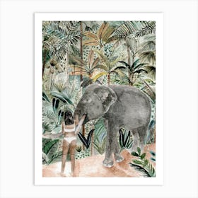 Walk In The Jungle Art Print
