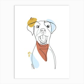 Dog Illustration Art Print