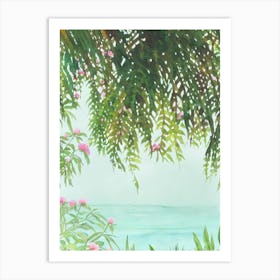 Belize Watercolour Tropical Destination Art Print