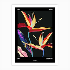 No Rain No Flowers Poster Heliconia 4 Art Print