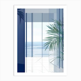 Room With A Palm Tree Art Print