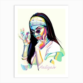 Aaliyah Wpap Art Print