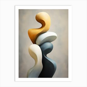 2024 May Poster Canvas Scandi Abstract Pp 7 Art Print