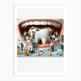 Dr. David Langdon, DDS Advert ~Reimagined 25 Art Print