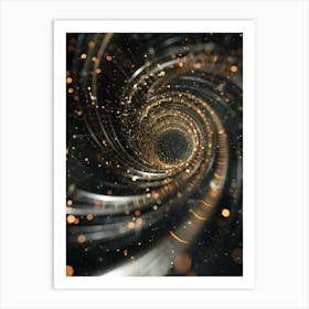 Abstract Spiral Vortex Art Print