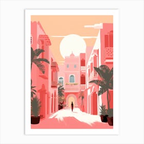 Pink City Street Art Print