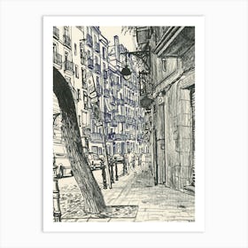 Barcelona Old Town Art Print