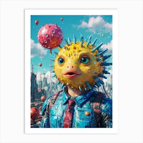 Puffer Fish Art Print