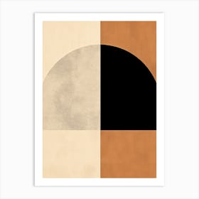 Beige Bauhaus 93 Art Print